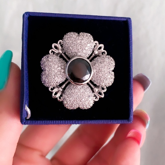 New Silver Vintage and Black Onix Ring - Picture 2 of 6